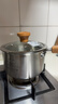 美厨（MAXCOOK）奶锅 304不锈钢婴儿宝宝辅食锅小奶锅三层钢汤锅18cm MCN8105 实拍图