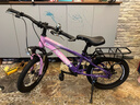 永久（FOREVER）儿童山地车儿童自行车儿童山地自行车6到12岁小学生新款变速单车 标配粉紫|单速+辐条轮+后座+车灯 18寸|身高120-150cm 实拍图
