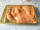 崇鲜挪威冰鲜三文鱼刺身（大西洋鲑） 中段 海鲜开袋即食健康轻食 挪威三文鱼中后段 400g 精廋脂肪少（切片） 实拍图