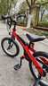九号（Ninebot）儿童自行车4-6岁单车铝合金脚踏车红色16寸适合身高105-125cm 实拍图