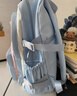 双星书包小学生女儿童书包一二三到六年级双肩包大容量运动减负背包 蓝色大号【带圆兔子挂件】 实拍图