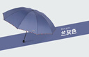 天堂 加大雨伞三折 晴雨两用商务伞10骨大雨伞男女 摩尔蓝 实拍图