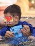 361°儿童游泳衣分体宝宝泳衣男童温泉游泳衣卡通可爱长袖潜水服 实拍图