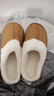 棉拖男棉拖女居家棉拖鞋加绒棉拖鞋男保暖鞋月子鞋女包头拖女 卡其色 40-41 偏小一码 实拍图