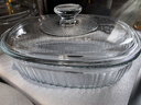 格娜斯双耳透明耐热玻璃碗大号带盖微波炉专用碗汤碗面碗沙拉碗餐具1.5L 实拍图