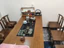 赣荣大板茶桌椅组合一桌五椅新中式茶几简约茶几办公室阳台家用泡茶台 鹏程万里石盘款茶桌1围椅4月牙椅 1.6米新中式四抽屉款 实拍图