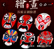 仕彩空白京剧脸谱面具5个装手工diy幼儿园纸浆绘画可涂色川剧戏曲材料 实拍图