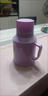 新款马卡龙热水瓶车载暖壶小型保温瓶客厅家用宿舍带盖暖水瓶茶瓶 紫色 1L 实拍图