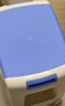 好尔塑料凳子客厅厨房加厚防滑休闲板凳叠摞高凳带提手大号蓝色 1个装 实拍图