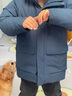 优衣库莫雷加德同款男装女装高级保暖羽绒大衣外套冰雪羽绒481200 68 深蓝色 2XL 实拍图