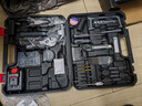 欧莱德手电钻21V锂电钻工具箱全套家用五金多功能收纳箱套装 升级全身包胶21v锂电全套工具箱套装双电 实拍图