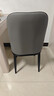 全今 椅子餐椅 家用餐椅 餐桌椅子轻奢皮革吃饭椅子 饭店靠背椅餐厅椅 【1.2MM+7CM乳胶座垫】纯灰色 实拍图