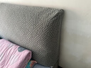 南极人床头套罩2026新款床头罩1米5实木床头软包靠背套弹力全包防尘罩子 清雅-米白色【全面包裹】 长150cm高50-60cm通用 实拍图
