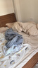 京东京造 60支长绒棉植素超柔贡缎 A类纯棉床单被套床上四件套 1.8米床 杏仁糖 实拍图