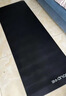 中欧男士健身垫大尺寸瑜伽垫加厚加宽静音专业防滑运动减震跳操隔音垫 黑【185*80cm】含绑带 15mm(厚度) 实拍图