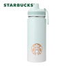 星巴克（Starbucks）清透薄荷绿520ml不锈钢运动杯 实拍图