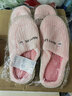 【福利价】小熊小兔棉拖秋冬季情侣保暖学生男拖鞋女居家棉拖鞋 小熊小兔棉拖-粉色 40-41 适合39-40 实拍图