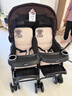 宝宝好双胞胎婴儿推车轻便可坐可躺高景观万向0-3岁宝宝新生儿推车 焦糖奶茶色赠蚊帐 实拍图