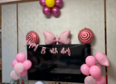 多美忆生日场景布置女孩生日气球儿童道具氛围装饰快乐桌飘装扮粉色套餐 实拍图