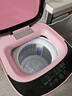 奥克斯（AUX）迷你洗衣机 全自动小型婴儿儿童宝宝内衣波轮洗衣机 带甩干烘干洗脱一体 【国补】6KG洗脱容量粉色【母婴专用】 波轮 实拍图