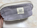 百草园化妆包枕头包便携外出化妆品收纳包大容量洗漱包旅行收纳袋紫色 实拍图