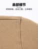 红豆（Hodo）【驼绒&桑蚕丝】长袖t恤男半高领秋冬保暖绒感卫衣男德绒打底衫 实拍图