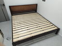 洛亚妮【24H云仓闪发】实木床100％纯实木1.5米单人床原木风主卧双人床 胡桃色床 1.8米*2米 实拍图