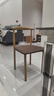 华恺之星 椅子靠背餐椅家用牛角椅北欧办公椅创意轻奢餐桌椅子 CY136咖色 实拍图
