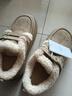 拉夏贝尔（La Chapelle）女鞋冬季新款棉鞋加绒面包鞋厚底增高保暖勃肯鞋子女E12 卡其 37 实拍图