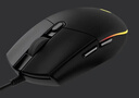 罗技（G）G102第二代游戏鼠标 RGB流光灯效鼠标 轻量化  游戏级8000DPI传感器 黑色 200-8000DPI 实拍图