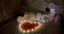 千怡求婚布置室内道具装饰电子蜡烛浪漫生日爱心形创意表白房间布置 桌飘求婚套餐 实拍图