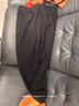 鸿星尔克运动裤男新款加绒休闲裤长裤束脚针织梭织卫裤男士裤子通勤九分裤 【加绒】-正黑-1026 3XL （180-185cm/150-160斤） 实拍图