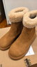 天美意雪地靴子保暖女靴 棕色 38 实拍图