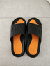 回力运动拖鞋男浴室内户外穿减震防滑厚底凉拖鞋HL3967黑黄色40-41码 实拍图
