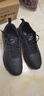 特步运动鞋男鞋跑鞋冬季皮面防水轻便减震健身休闲慢跑步鞋子男黑色 实拍图
