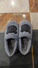京东京造家居包脚棉拖鞋冬季室内防臭防滑保暖厚底踩屎感男款 灰色42-43 实拍图