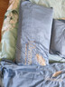 南极人（Nanjiren）牛奶绒四件套防静电双面绒亲肤裸睡被套200x230cm四件套床上用品 轻羽-宾利蓝【双面暖绒 防静电】 1.8m四件套- 床单款 被套200*230cm 实拍图