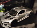 黑曼巴1:24奥迪R8(银色）跑车仿真模型男女儿童玩具合金车模收藏礼物 实拍图
