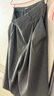 优衣库打褶裙裤女装合作款/高腰阔感裙裤479698 08 深灰色 M /160/68A 实拍图