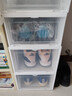 爱丽思（IRIS）塑料鞋盒透明大号AJ球鞋鞋柜防尘防潮鞋架可叠加鞋子收纳盒 4个装 实拍图