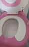 世纪宝贝（babyhood）大眼仔座便器 儿童小马桶坐便器 男女宝宝便携小便盆 PU软垫107粉 实拍图