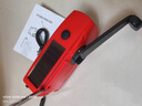 鸣固 手摇发电机 多动能手电筒收音机应急防灾手摇发电机充电宝 太阳能充电 红色 CW694989 实拍图