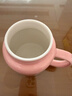 几物森林 陶瓷马克杯喝水杯子咖啡杯情侣杯早餐杯茶杯男女 心态极好粉色 实拍图