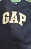 盖璞（GAP）男女装2025秋季新款字母logo抓绒圆领卫衣合身上衣美版852079 海军蓝 XS 美码 S亚洲码175/88A 实拍图