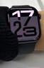 Apple/苹果 Watch Series 10 智能手表GPS款46毫米亮黑色铝金属表壳黑色运动型表带M/L MX273CH/B 实拍图
