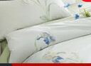 京东京造 40支新疆棉A类纯棉床上四件套 梦之花园系列 1.8米床 鸢尾花语 实拍图