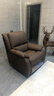 芝华仕（CHEERS）头等舱真皮单人沙发电动功能半青皮懒人椅明星椅K621朱古力 实拍图