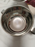 三四钢（SSGP）饭碗带手柄带盖316L不锈钢碗宝宝碗防烫食品级儿童吃饭碗11cm 实拍图