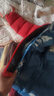 左西儿童羽绒服2025新款男童冬季保暖抗寒白鸭绒连帽面包服 红色 130 实拍图