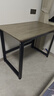 馨美凯电脑桌台式家用简易书桌办公桌简约现代工作台租房卧室学习写字桌 【单桌1.6cm厚桌面】黑架+玛尼灰 长100cm*宽60cm*高74cm 实拍图